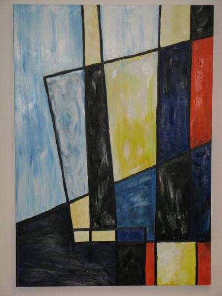 „Die Leinwand“, Öl, Leinwand auf Keilrahmen, 100 cm x 70 cm x 3,5 cm, Unikat, Entstehungsjahr 2004