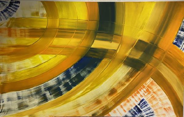 „Toujours connecte“, Öl, Leinwand auf Keilrahmen, 160 cm x 100 cm, Unikat, Entstehungsjahr 2005