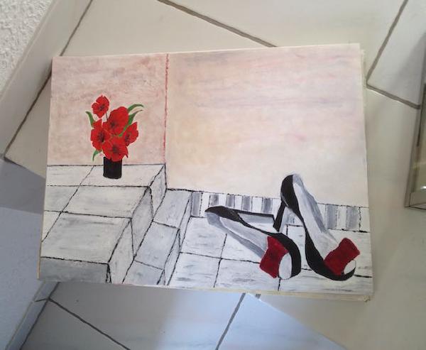 „Crisis, what crisis?“, Öl, Leinwand auf Keilrahmen, 40 cm x 30 cm, Unikat, Entstehungsjahr 2005