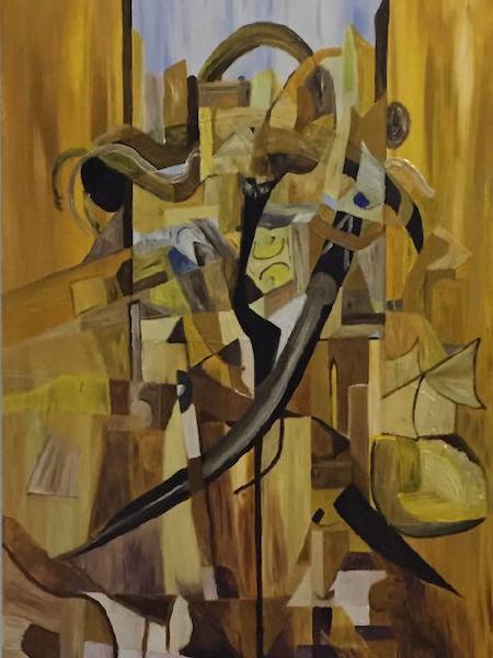 „Dream within a dream“, Öl, Leinwand auf Keilrahmen, 100 cm x 70 cm, Unikat, Entstehungsjahr 2003