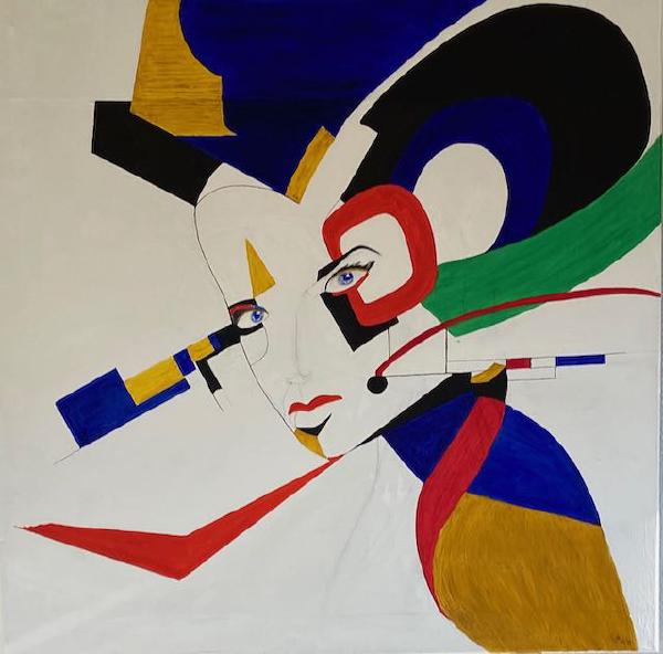 „What's up?“, Öl, Leinwand auf Keilrahmen, 80 cm x 80 cm, Unikat, Entstehungsjahr 2019