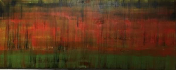 „Lost future“, Öl, Leinwand auf Keilrahmen, 150 cm  x 60 cm Unikat, Entstehungsjahr 2008