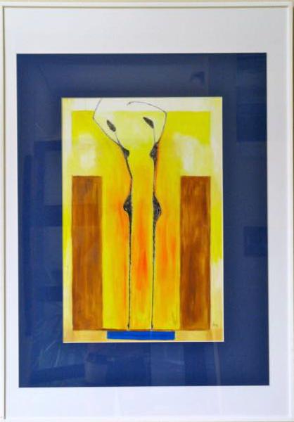 „Pas de deux“, Öl, Leinwand auf Keilrahmen, 65 cm x 70 cm, Unikat, Entstehungsjahr 2003