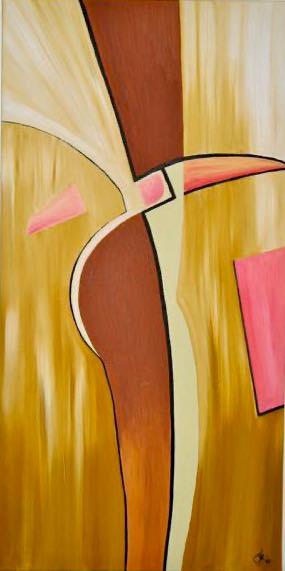 „Think twice“, Öl, Leinwand auf Keilrahmen, 100 cm x 80 cm, Unikat, Entstehungsjahr 2003