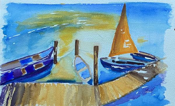 "Sailing", 2004, auf Karton 40 x 30