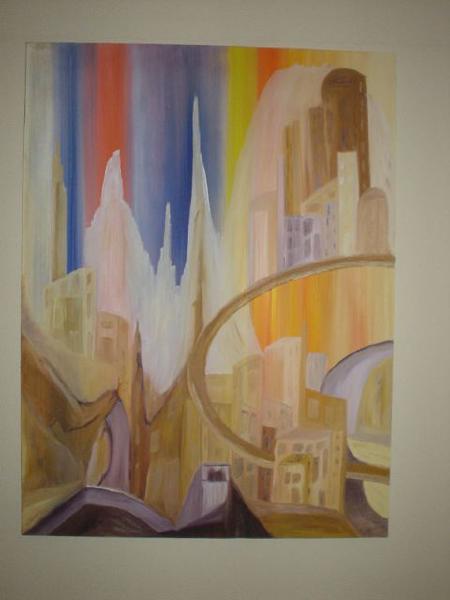 „Keep on dreaming“, Öl, Leinwand auf Keilrahmen, 100 cm x 80 cm, Unikat, Entstehungsjahr 2003