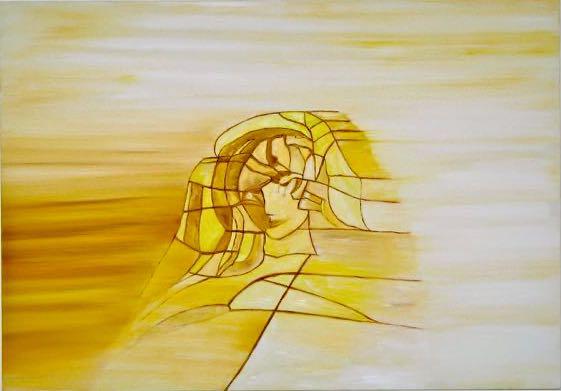 „Sphinx“, Öl, Leinwand auf Keilrahmen, 100 cm x 80 cm, Unikat, Entstehungsjahr 2004