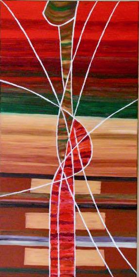 "Spider woman", 2007, 100 x 50 x 3,5