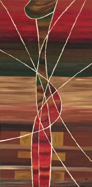 "Spider woman", 2004, 100 x 50 x 3,5